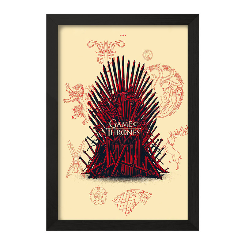 تابلو خندالو مدل بازی تاج و تخت (Game Of Thrones) کد F10151
