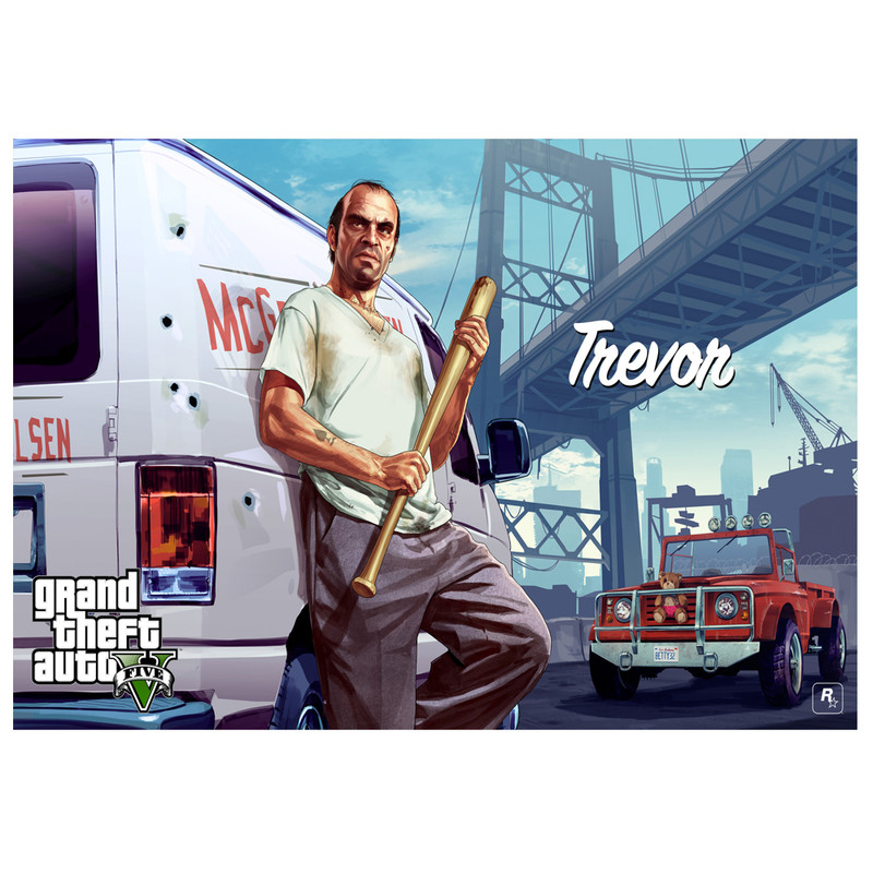 تابلو شاسی طرح بازی  Game GTA کد AFN 134