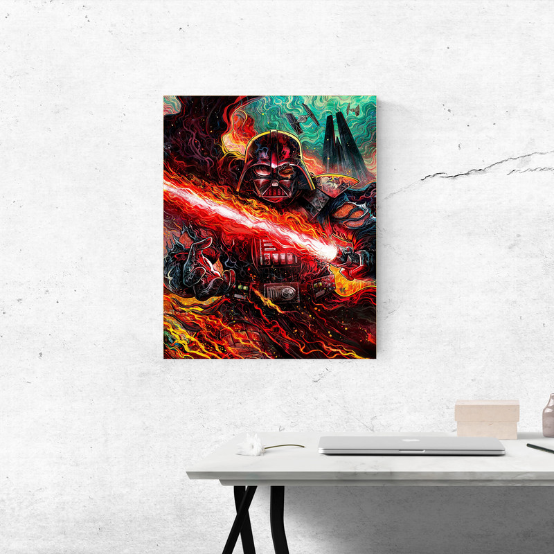 تابلو شاسی مدل گیمینگ طرح کمیک پوستری جنگ ستارگان star wars کد 1201