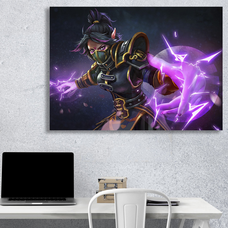 تابلو شاسی گالری استاربوی طرح Templar Assassin مدل بازی Dota 2