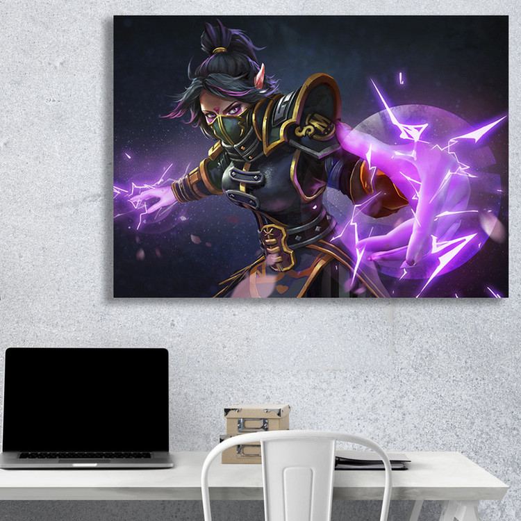 تابلو شاسی گالری استاربوی طرح Templar Assassin مدل بازی Dota 2