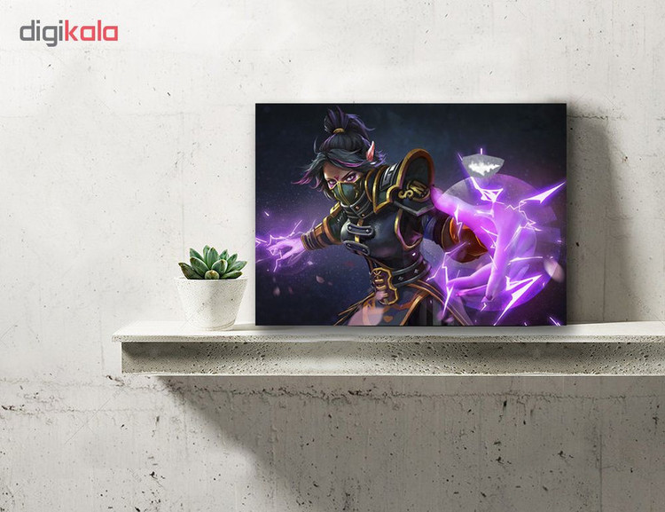 تابلو شاسی گالری استاربوی طرح Templar Assassin مدل بازی Dota 2