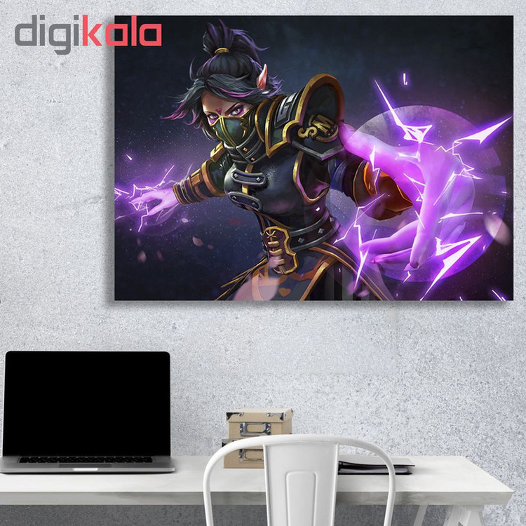 تابلو شاسی گالری استاربوی طرح Templar Assassin مدل بازی Dota 2