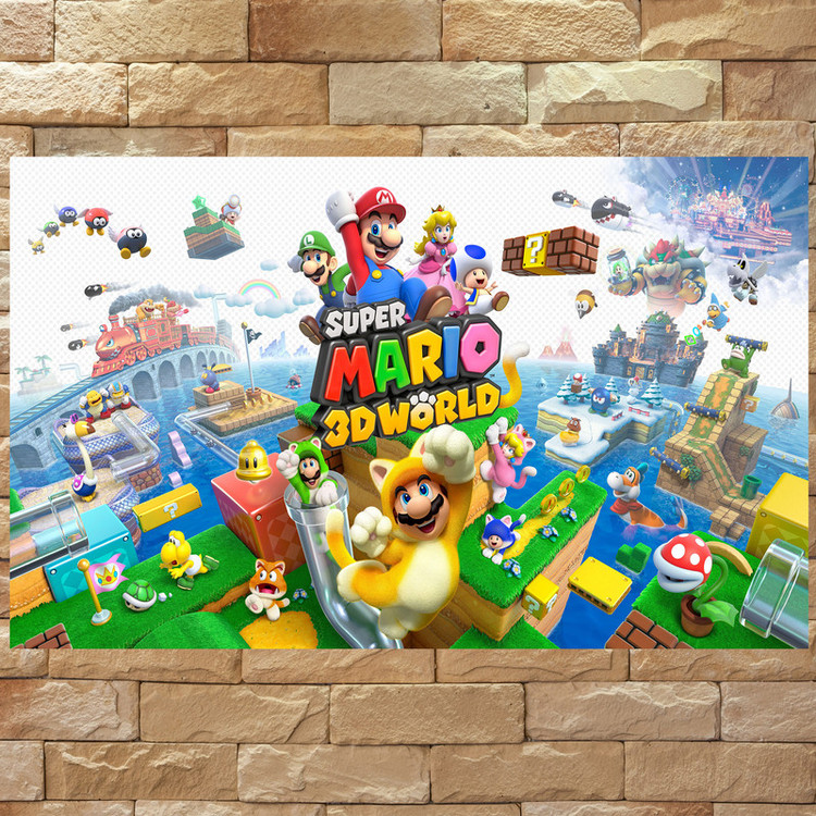تابلو شاسی مدل گیمینگ طرح پوستر بازی game کامپیوتر ی سوپر ماریو super mario کد 1123