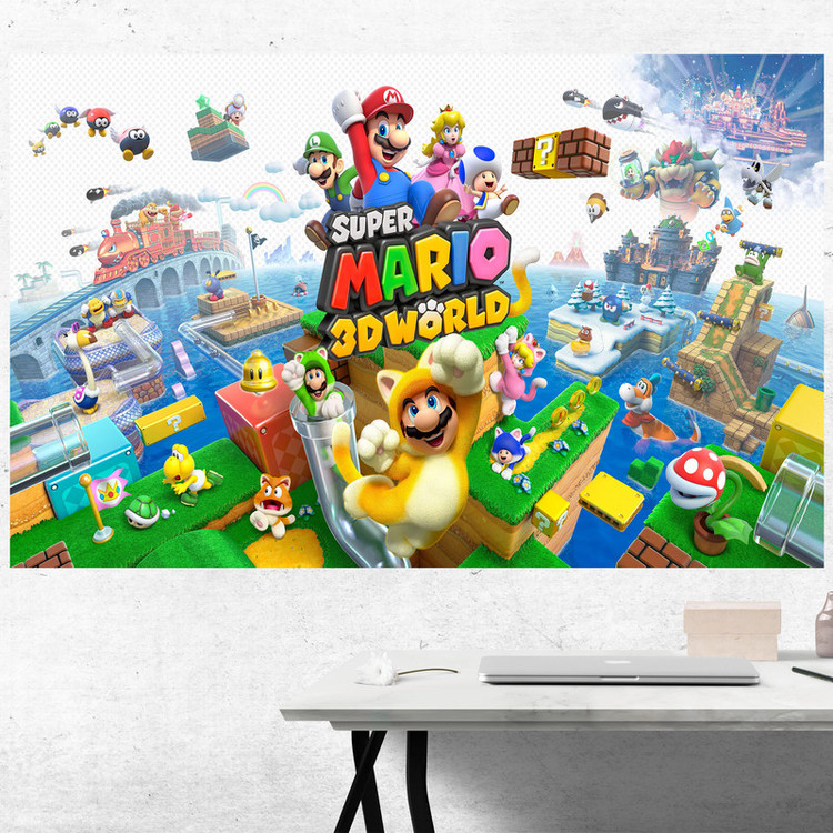 تابلو شاسی مدل گیمینگ طرح پوستر بازی game کامپیوتر ی سوپر ماریو super mario کد 1123