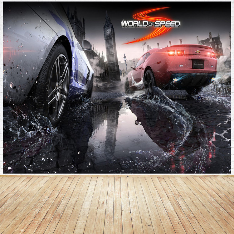 تابلو شاسی مدل گیمینگ طرح پوستر بازی کامپیوتر ی دنیای سرعت world of speed کد1089
