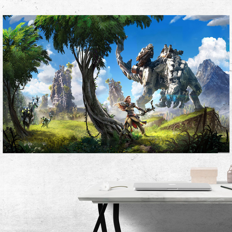 تابلو شاسی مدل گیمینگ طرح پوستر بازی کامپیوتر ی هورایزن زیرو داون horizon zero dawn کد1098