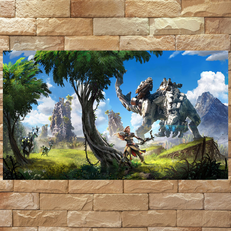 تابلو شاسی مدل گیمینگ طرح پوستر بازی کامپیوتر ی هورایزن زیرو داون horizon zero dawn کد1098