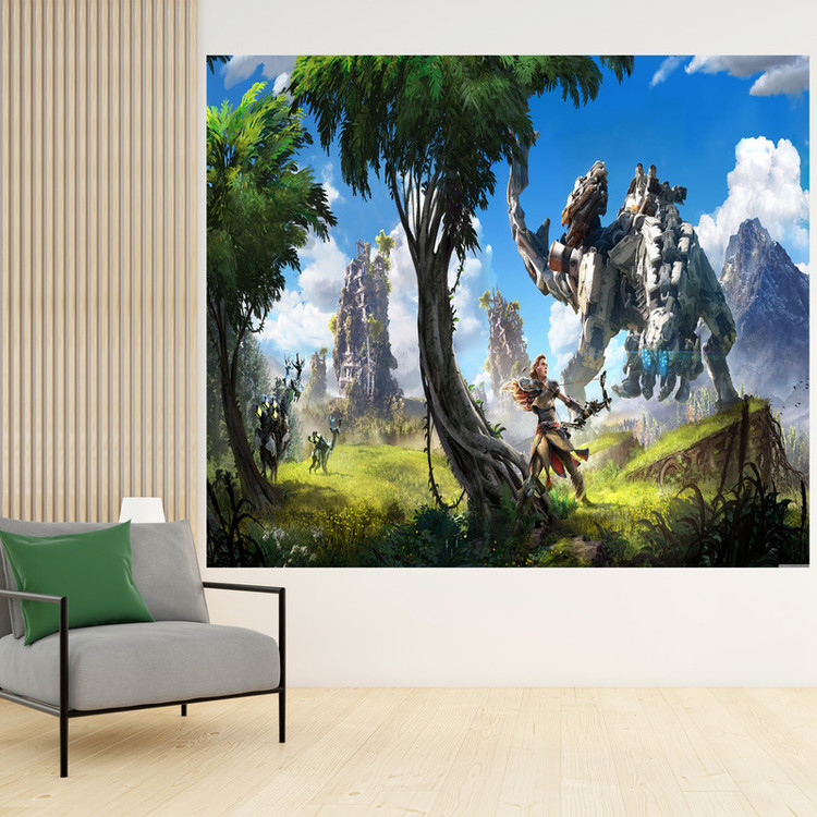 تابلو شاسی مدل گیمینگ طرح پوستر بازی کامپیوتر ی هورایزن زیرو داون horizon zero dawn کد1098