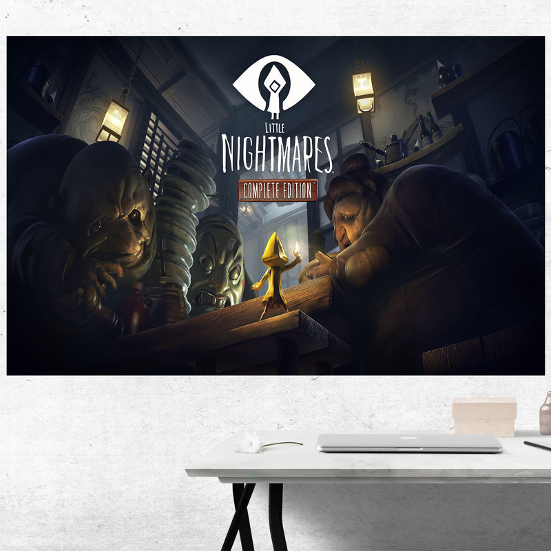تابلو شاسی مدل گیمینگ طرح پوستر بازی کامپیوتر ی جذاب لیتل نایتمر little nightmare  کد 1107