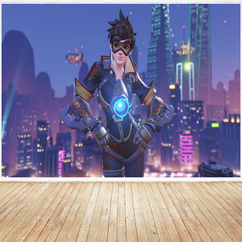 تابلو شاسی مدل گیمینگ طرح پوستر باکیفیت بازی game موبایل بتل رویال owerwatch  اور واچ کد 1128