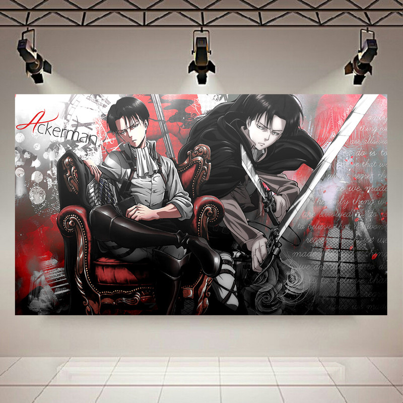 تابلو شاسی طرح انیمه Attack on TITAN مدل Levi Ackerman کد AR542
