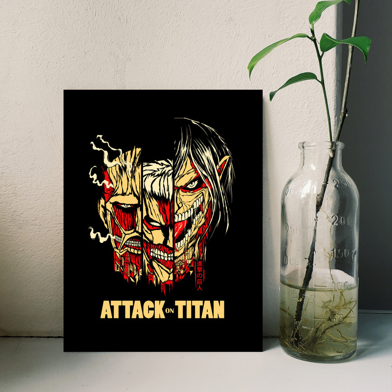 تابلو شاسی مدل انیمه attack on titan کد 1240