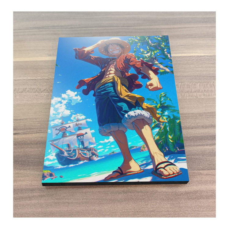 تابلو شاسی گوفی مدل انیمه وان پیس لوفی دزد دریایی کلاه حصیری طرح Luffy One Piece Anime کد BEECH22