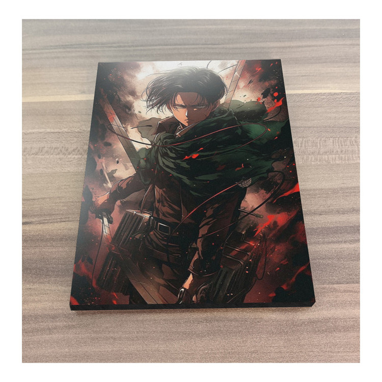 تابلو شاسی گوفی مدل انیمه اتک آن تایتان لیوای اکرمن طرح Levi Attack on Titan Anime AOT کد RED85