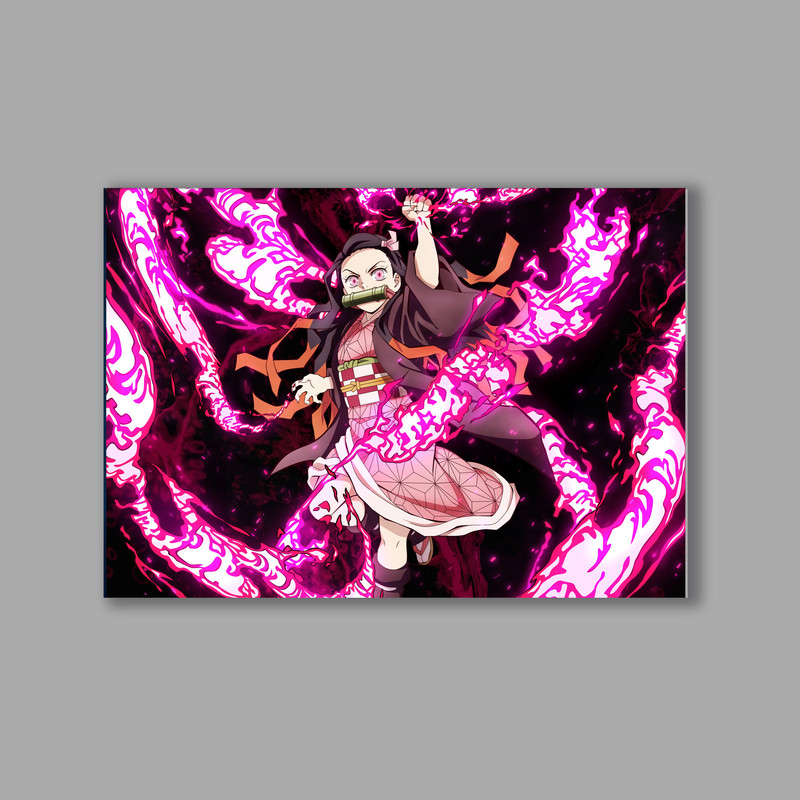 تابلو شاسی مدل انیمه شیطان کش Demon Slayer کد LA-10448