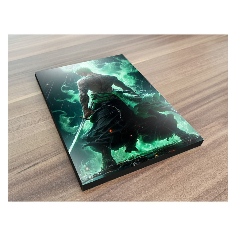 تابلو شاسی گوفی مدل زورو انیمه وان پیس طرح One Piece Zoro کد GRN42