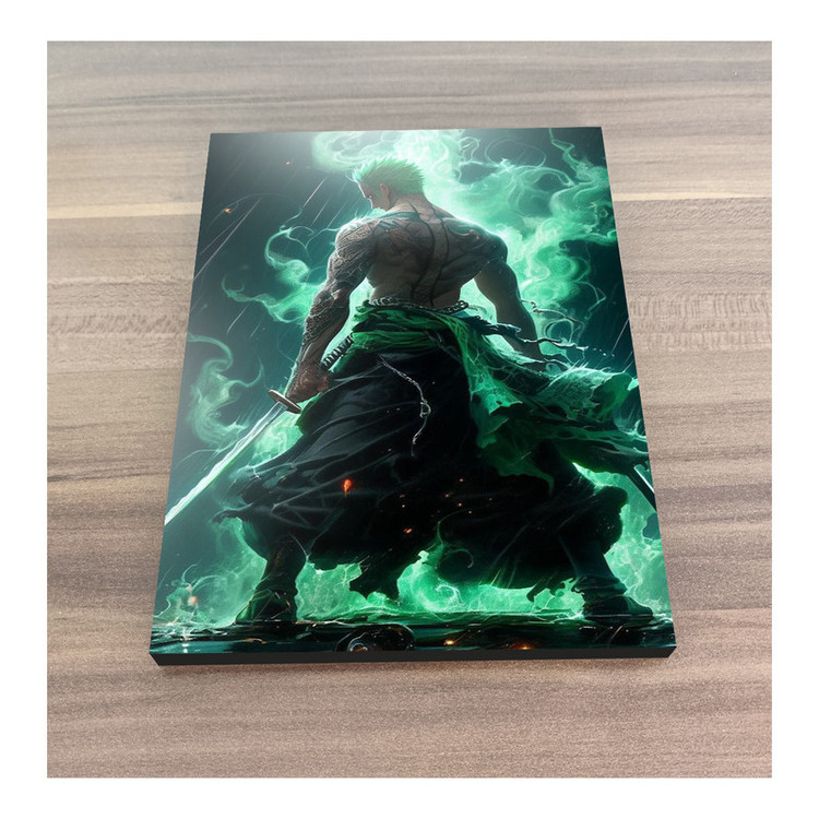 تابلو شاسی گوفی مدل زورو انیمه وان پیس طرح One Piece Zoro کد GRN42