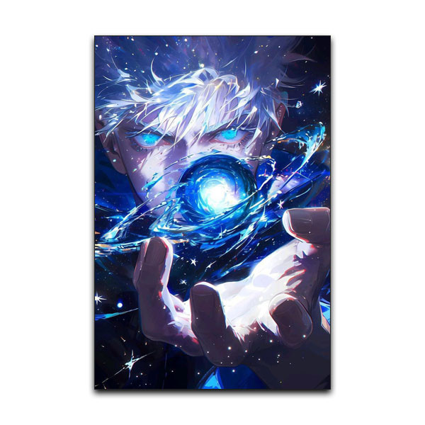 تابلو شاسی گوفی مدل گوجو ساتورو انیمه جوجوتسو کایسن طرح Gojo Saturo Jujutsu Kaisen Anime کد BLAST13