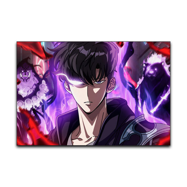 تابلو شاسی گوفی مدل سونگ جین انیمه سولو لولینگ طرح Jinwoo Solo Leveling Anime کد RD84