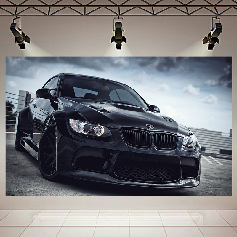 تابلو شاسی طرح ماشین مدل BMW M3 BLACK کد AR455