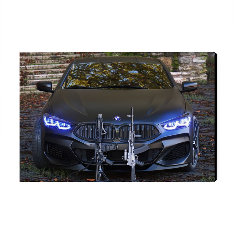 تابلو شاسی عرش مدل فانتزی ماشین بی ام دبیلو BMW کد As1925