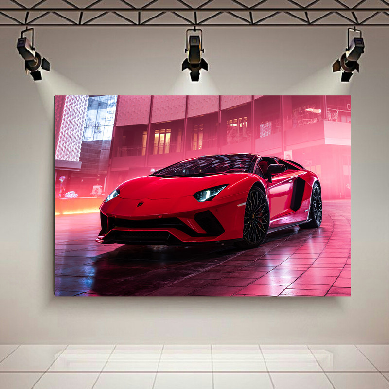 تابلو شاسی طرح ماشین مدل Lamborghini Aventador S Roadster Ultra کد AR1222