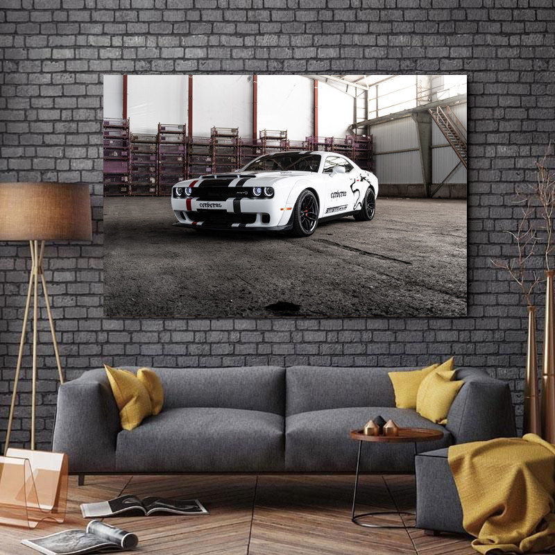 تابلو شاسی طرح ماشین مدل Dodge Challenger کد A217