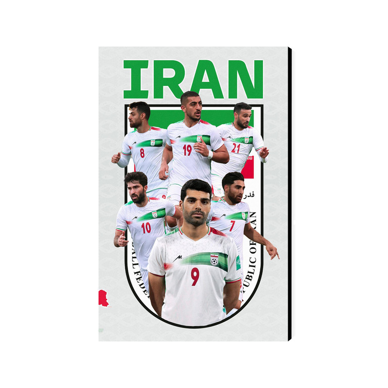 تابلو شاسی عرش مدل فانتزی فوتبالی تیم ملی ایران کد As5445