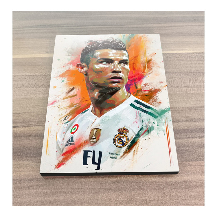 تابلو شاسی گوفی مدل فوتبالی طرح کریستینو رونالدو کد CR7 KW140