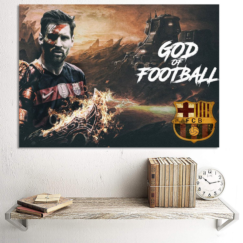 تابلو شاسی گالری استاربوی طرح مسی مدل Football 1