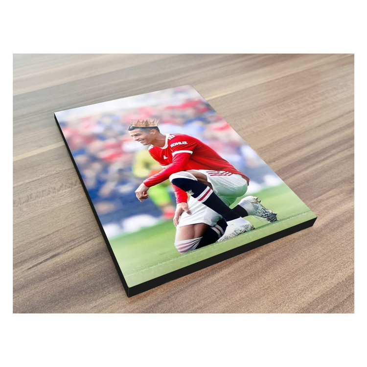 تابلو شاسی گوفی مدل فوتبالی طرح کریستین رونالدو کد CR7 RED35