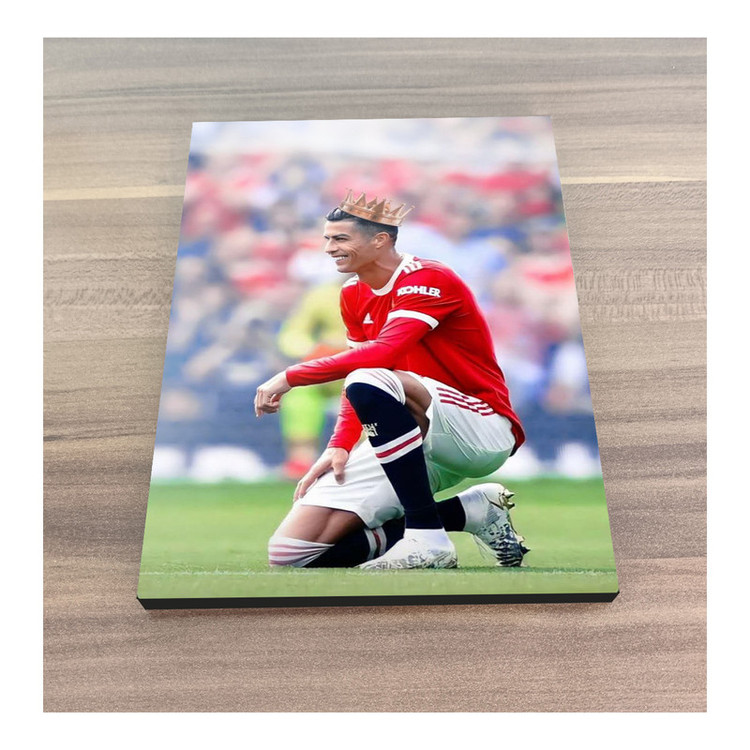 تابلو شاسی گوفی مدل فوتبالی طرح کریستین رونالدو کد CR7 RED35
