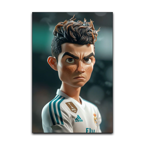 تابلو شاسی گوفی مدل فوتبالی طرح کریستین رونالدو کد CR7 CART25