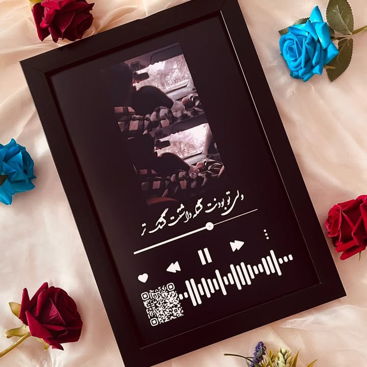 تابلو موزیکال سیاه و سفید با طراحی اختصاصی هدیه شیک و خاص