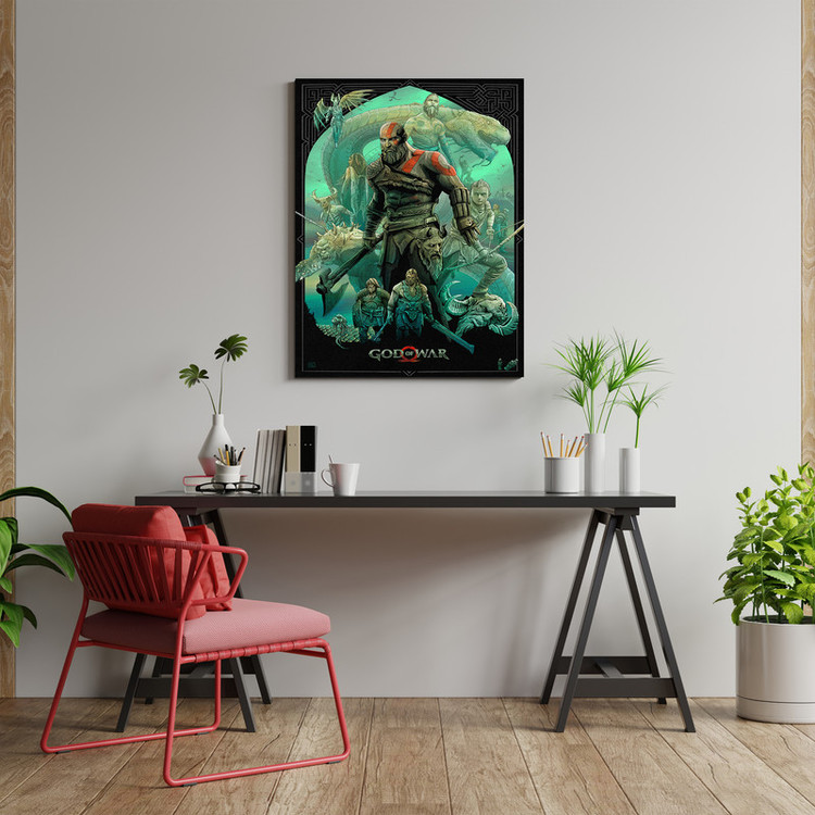 تابلو مدل گیمینگ گاد اف وار god of war کد 1268