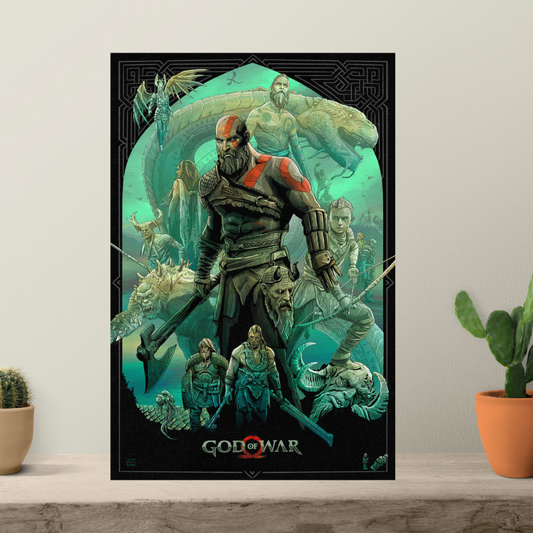 تابلو مدل گیمینگ گاد اف وار god of war کد 1268