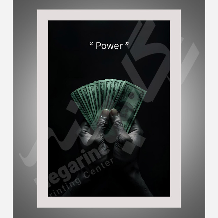 تابلو تزئینی طرح Power قدرت سایز A4