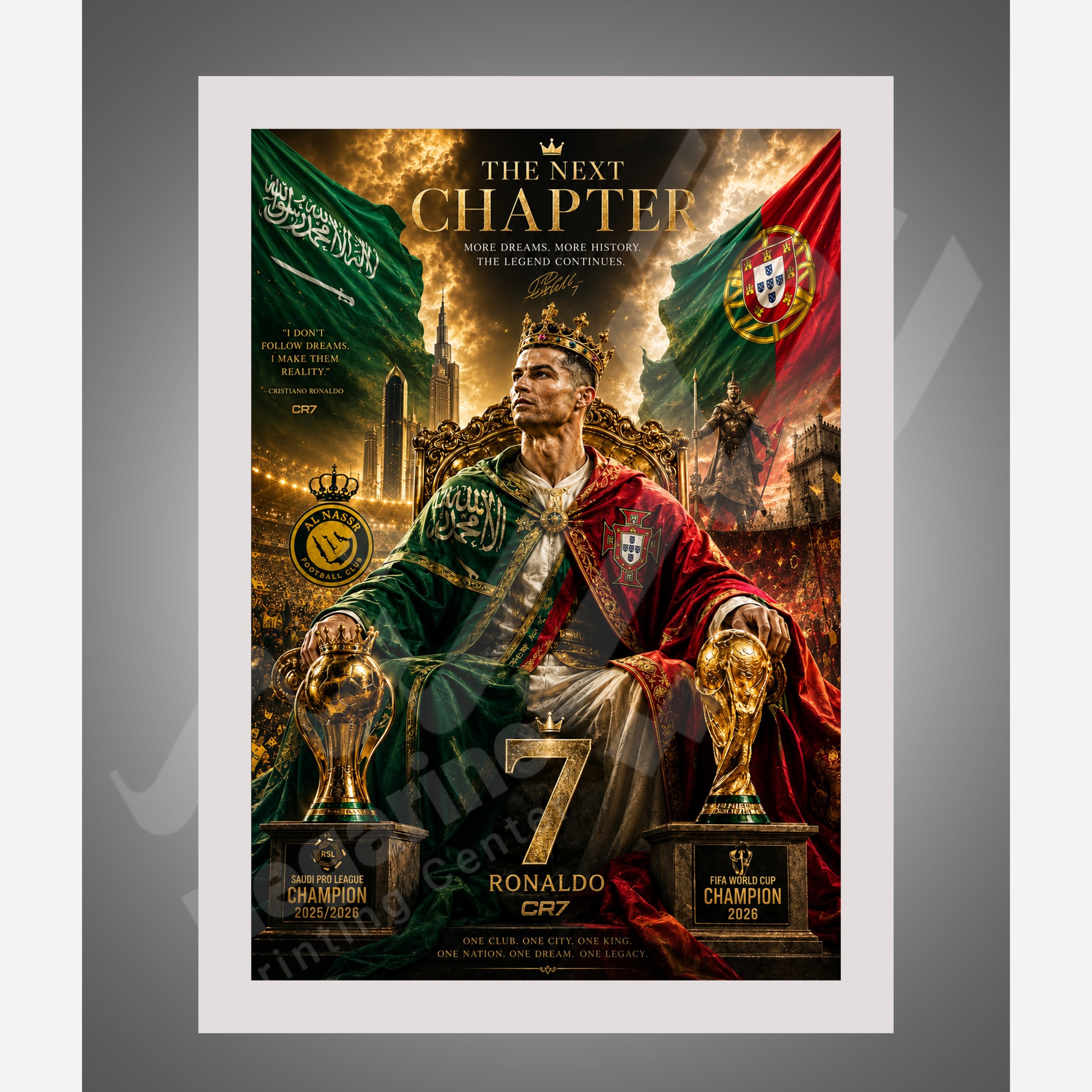 تابلو رونالدو سایز A4