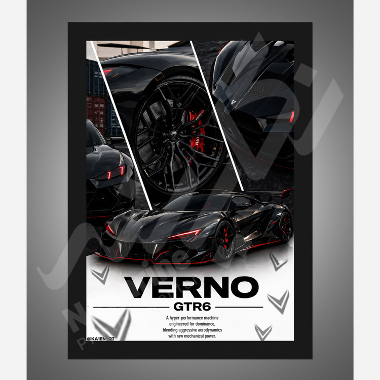 تابلو ماشین جی تی ار سایز A4