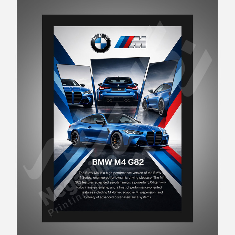 تابلو ماشین های لوکس خودرو BMW P2 سایز A4