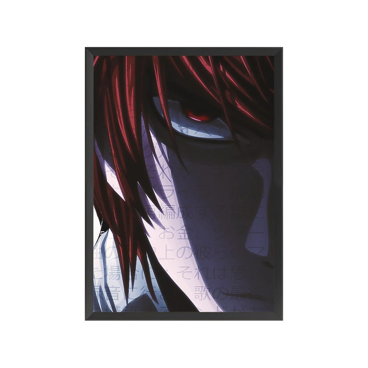 تابلو لایت یاگامی انیمه دفتر مرگ Death Note سایز 15 در 20 سانت (پس کرایه)
