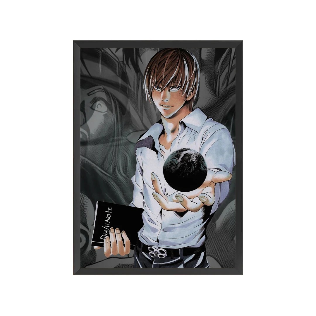 تابلو شخصیت لایت یاگامی انیمه دفتر مرگ Light Yagami سایز 15 در 20 سانت (پس کرایه)