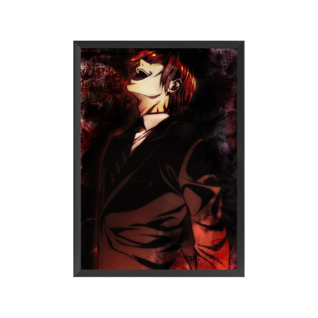 تابلو شخصیت لایت یاگامی انیمه دفتر مرگ سایز 30 در 40 سانت (پس کرایه)