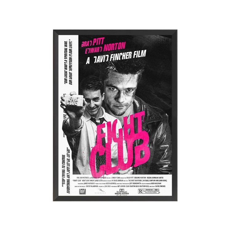 تابلو فیلم فایت کلاب Fight Club سایز 30 در 40 سانت (پس کرایه)