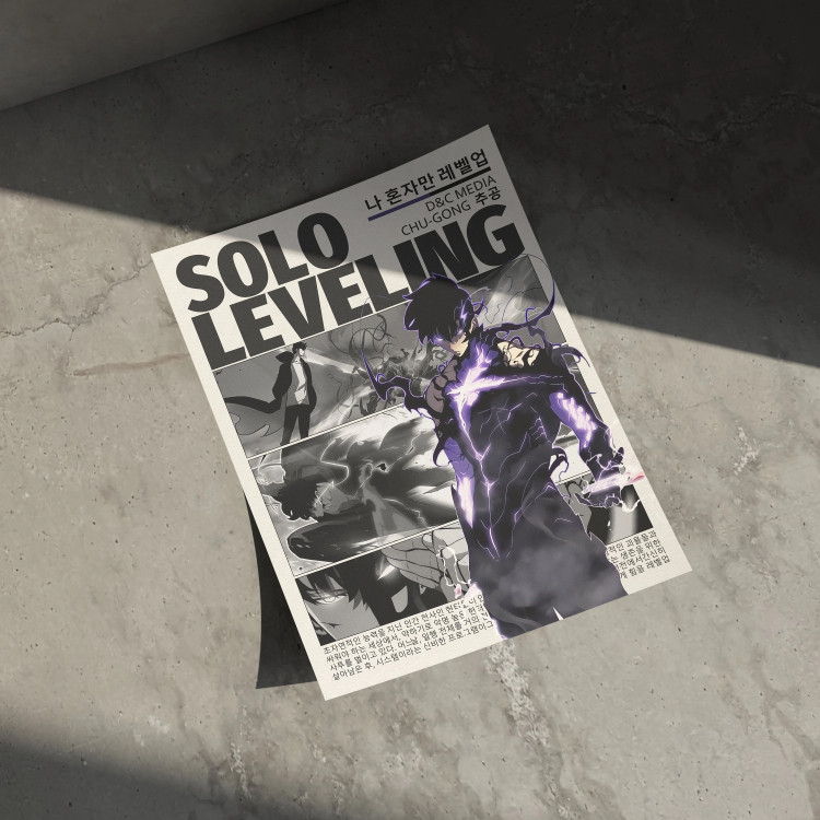 تابلو انیمه سولو لولینگ Solo Leveling (پس کرایه)