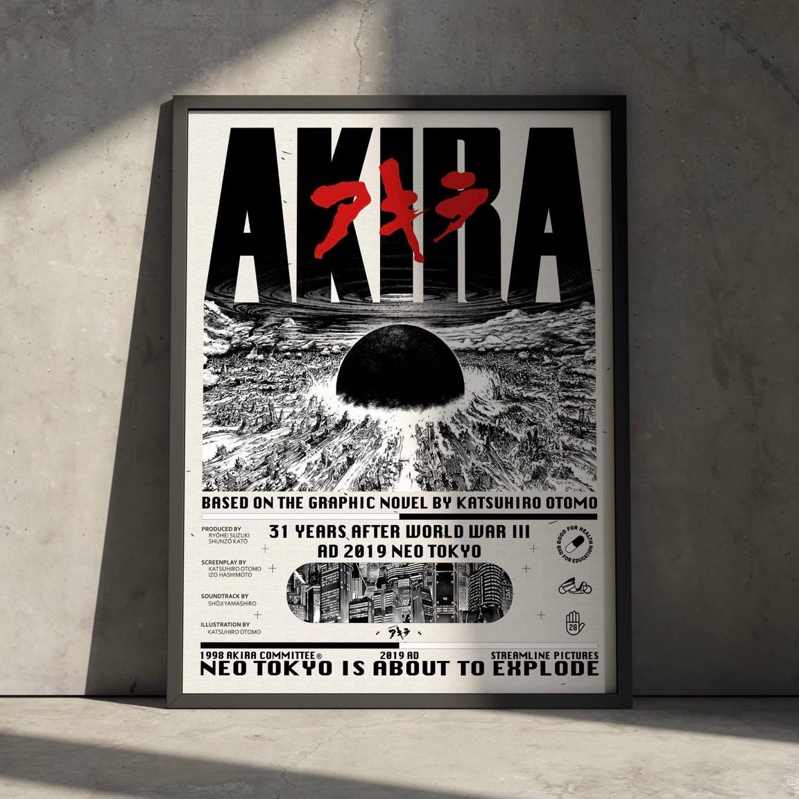 تابلو انیمه آکیرا Akira (پس کرایه)