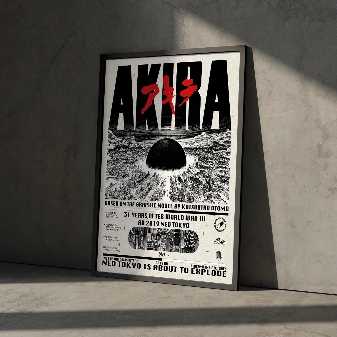تابلو انیمه آکیرا Akira (پس کرایه)