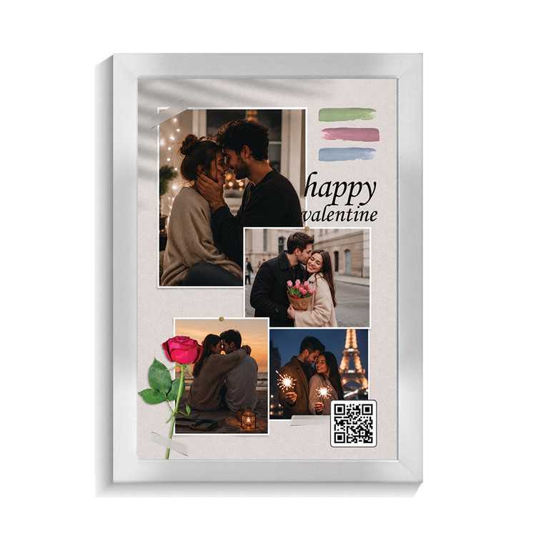 تابلو کلاژ موزیکال طرح valentine کد GPF-11000