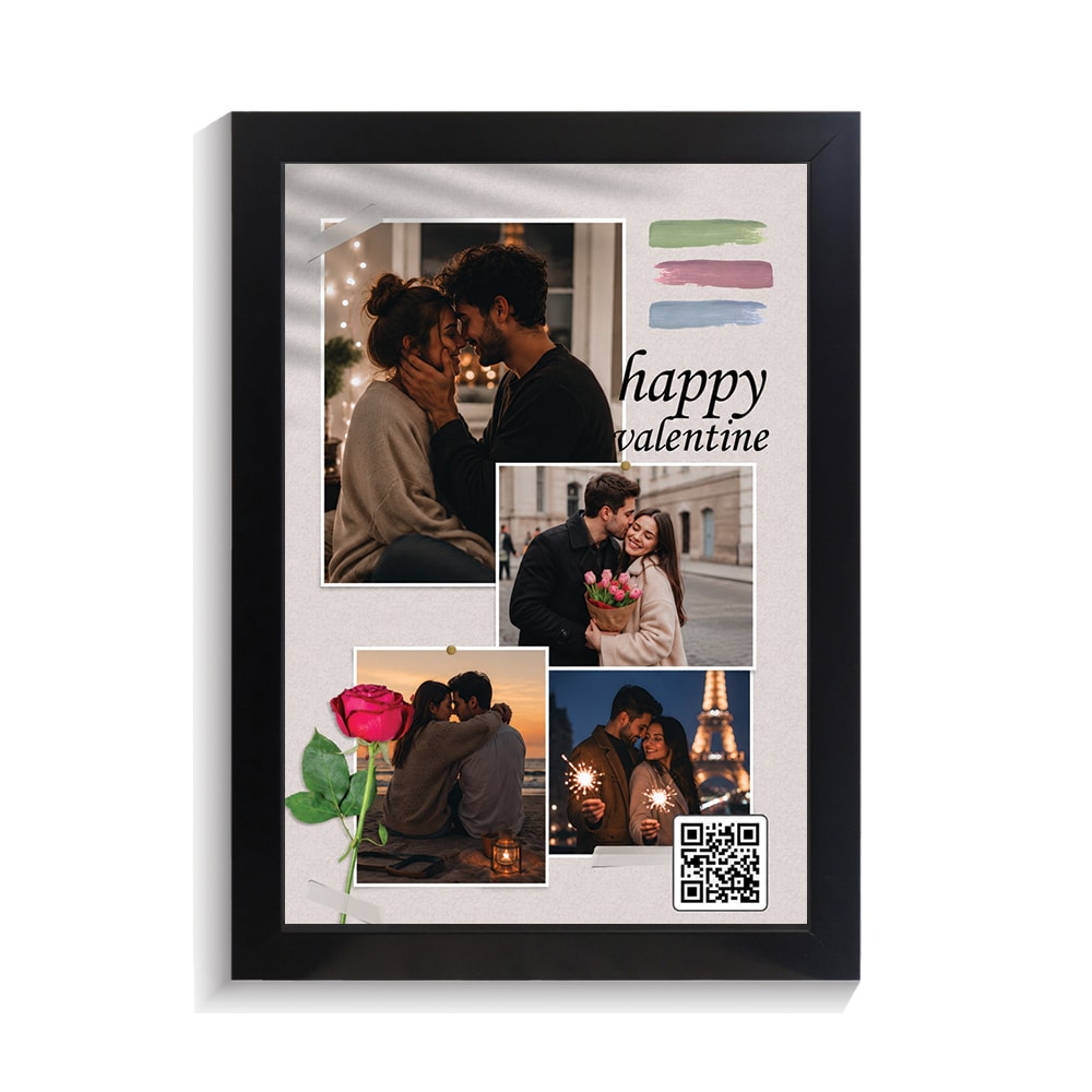 تابلو کلاژ موزیکال طرح valentine کد GPF-11000